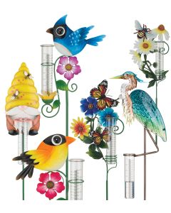 Large Rain Gauge Stakes Combo Pre-Pack 20 Pc