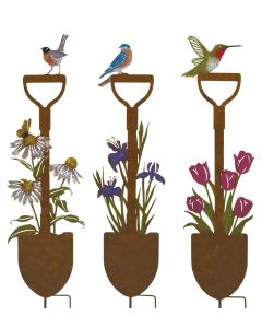 Rustic Shovel Stake Pre-Pack 12 Pc