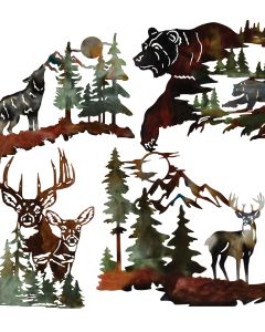 Metallic Lodge Wall Decor Pre-Pack 16 Pc