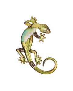 Capiz Gecko Wall Decor 18" - Green 