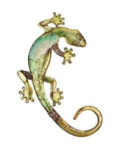 Capiz Gecko Wall Decor 24" - Green 